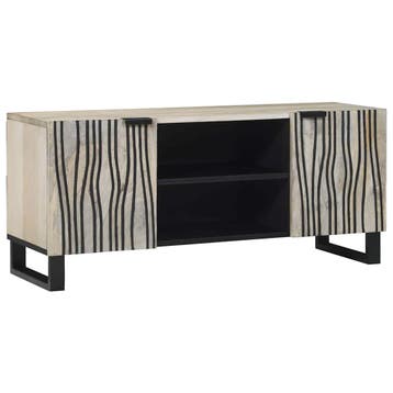 vidaXL TV Eenheden Wit 105 x 33 x 46 cm Bewerkt hout, Verzenden