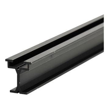 WENTEX® Eurotrack - Gordijnrail lengte 200cm zwart, Verzenden, Nieuw