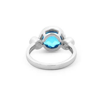 Zonder minimumprijs - Ring Zilver - 4.48ct. tw. Topaas -