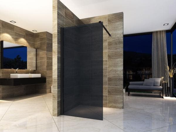 Veiling - Inloopdouchewand 8mm 1200x2000mm Rookglas, Bricolage & Construction, Sanitaire
