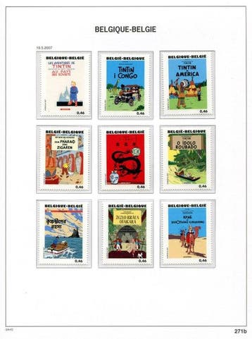 Belgique 2007 - Timbres issus des Blokken et Boekjes selon