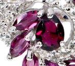 Sans prix de réserve - Bague Argent Grenat - Topaze - 29, Bijoux, Sacs & Beauté