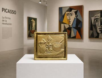 Italië. Pablo Picasso 24 carat gold finished over silver