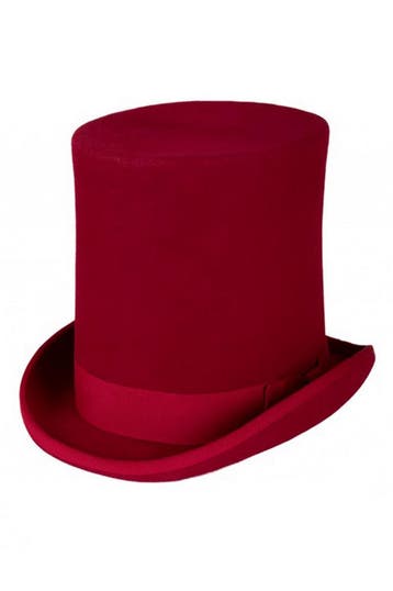 KIMU® Luxe Hoge Hoed Rood Extra Hoog Model 61 100% Wol Heren, Ophalen of Verzenden, Nieuw