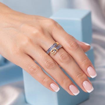 Sans prix de réserve - Bague Plaqué or 18 carats, Argent, Bijoux, Sacs & Beauté, Bagues