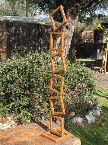 Ana Lucia B.M - Sculpture Corten - XL - No Reserve