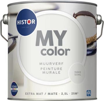 Histor My Color Muurverf - Extra Mat Swan Song 10L, Doe-het-zelf en Bouw, Verzenden, Nieuw