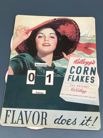 Calendrier perpétuel - Kelloggs - Italie - Prix sans