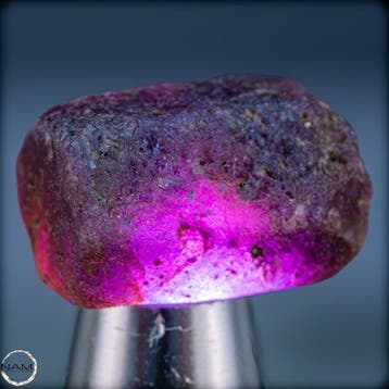 Natuurlijke zeldzame Padparadscha-saffier – Ruw kristal met