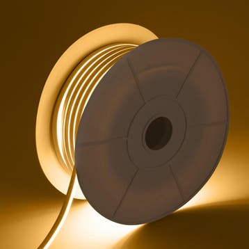 Neon LED Strip - Warm Wit 3000K - 50 Meter in één rol(1x 50, Verzenden