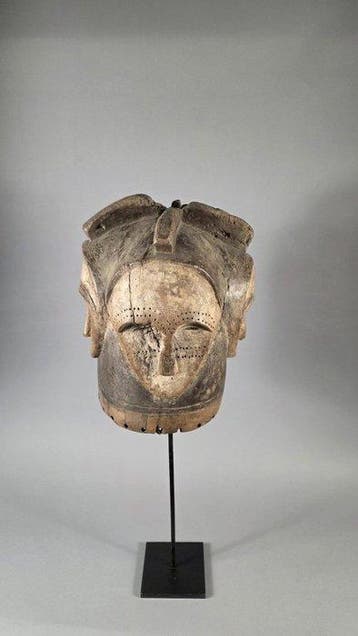 Casque en bois - Fang - Gabon (Sans prix de réserve), Antiquités & Art