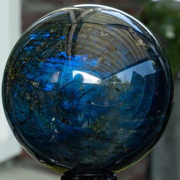 Fine good quality Labradorite Sphere Bol - Hoogte: 8.28 cm -, Collections, Minéraux & Fossiles