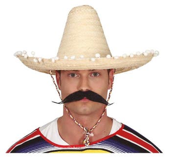 Sombrero Wit 45cm, Hobby en Vrije tijd, Feestartikelen, Verzenden, Nieuw