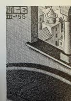 M.C. Escher - “CONCAVE AND CONVEX”. Gedateerd en gesigneerd