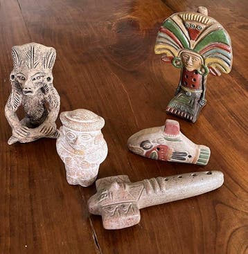 Azteken stijl beeldjes - Beeld - Peru (Zonder minimumprijs)