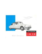 1958 CITROEN ID 19 BROCHURE NEDERLANDS