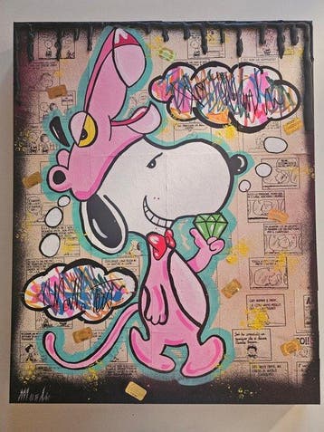 Munlu.art - Snoopy in pink