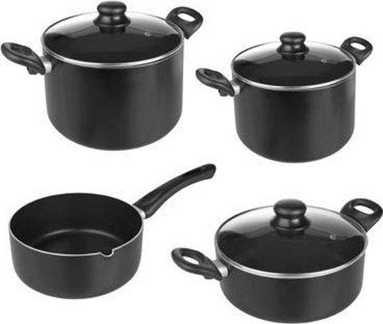 Cusinier Inducta 4 delige pannenset — Zeer goed, Maison & Meubles, Cuisine | Casseroles & Poêles, Envoi