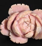 Topkwaliteit roze opaal rozen-snijwerk – Natuurlijke matte