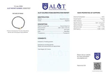 Zonder minimumprijs - Armband Zilver - Sapphire -, Nieuw