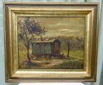 Marthe de Spiegeleir (1897-1991) - Oude woonwagen in