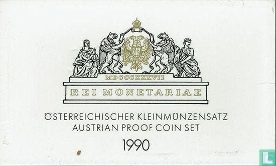 Oostenrijk jaarset 1990 (PROOF), Postzegels en Munten, Munten | Europa | Niet-Euromunten, Setje, Oostenrijk, Verzenden