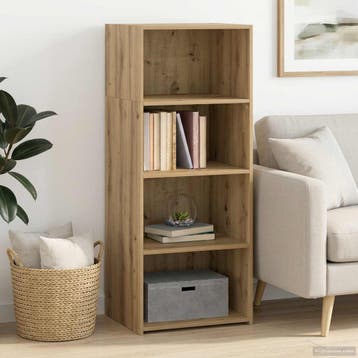 vidaXL Highboard Artisanaal eiken 50 x 41 x 124 cm Bewerkt, Verzenden
