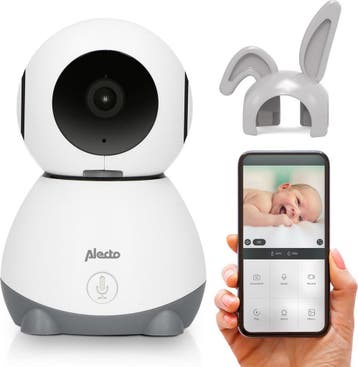Alecto Wifi Babyfoon met Camera en App - beweegbaar - Wit, Verzenden, Nieuw