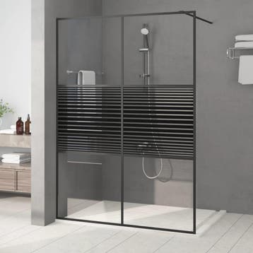 vidaXL Inloopdouchewand 140x195 cm transparant ESG-glas, Verzenden, Nieuw