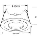 MR11 ARMATUUR | PAROS | ZWART, Huis en Inrichting, Lampen | Spots, Verzenden, Nieuw
