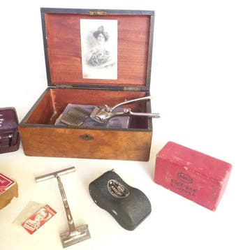 Coleção de Barbearia 1920s - Valet Auto-Strop, Edge-Bak,