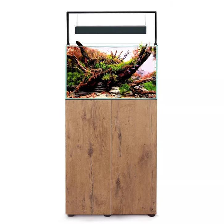 Osaka Ultrascape zwart 60x30x36cm aquarium + 3x LED verlicht, Animaux & Accessoires, Poissons | Aquariums & Accessoires, Enlèvement ou Envoi