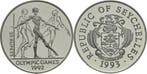 25 Rupien 1993 Seychellen 25 Rupees zilver Unze Olympia 1..., Postzegels en Munten, Verzenden