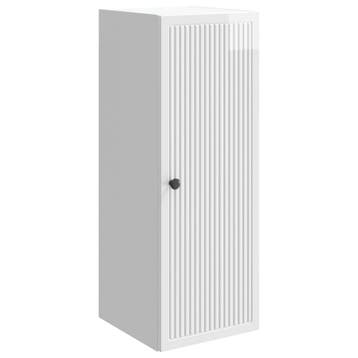 vidaXL Wandkast Hoogglans Wit 33 x 34,5 x 90 cm Bewerkt hout, Verzenden, Nieuw