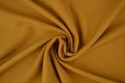 15 meter texture stof - Donker okergeel - 150cm breed, Verzenden, 120 cm of meer, Geel, Polyester