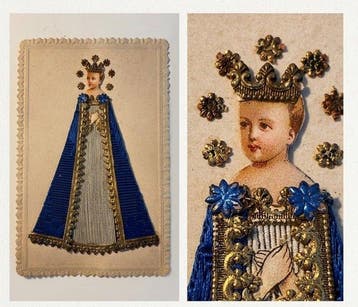 Set of 7 RARE Antique French Religious Canivets