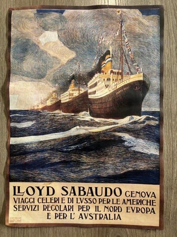 Anonymous - Lloyd Sabaudo Genova - Transatlantici Conte