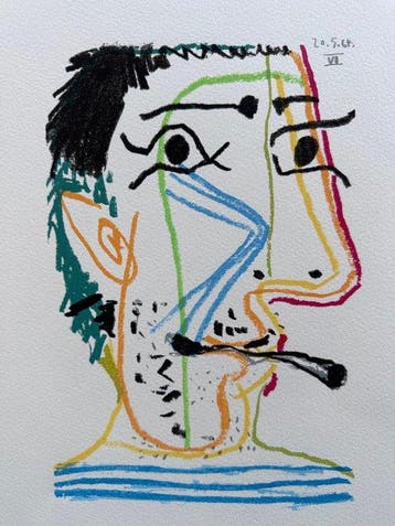 Pablo Picasso (1881-1973) - Le Gout du Bonheur, Antiek en Kunst