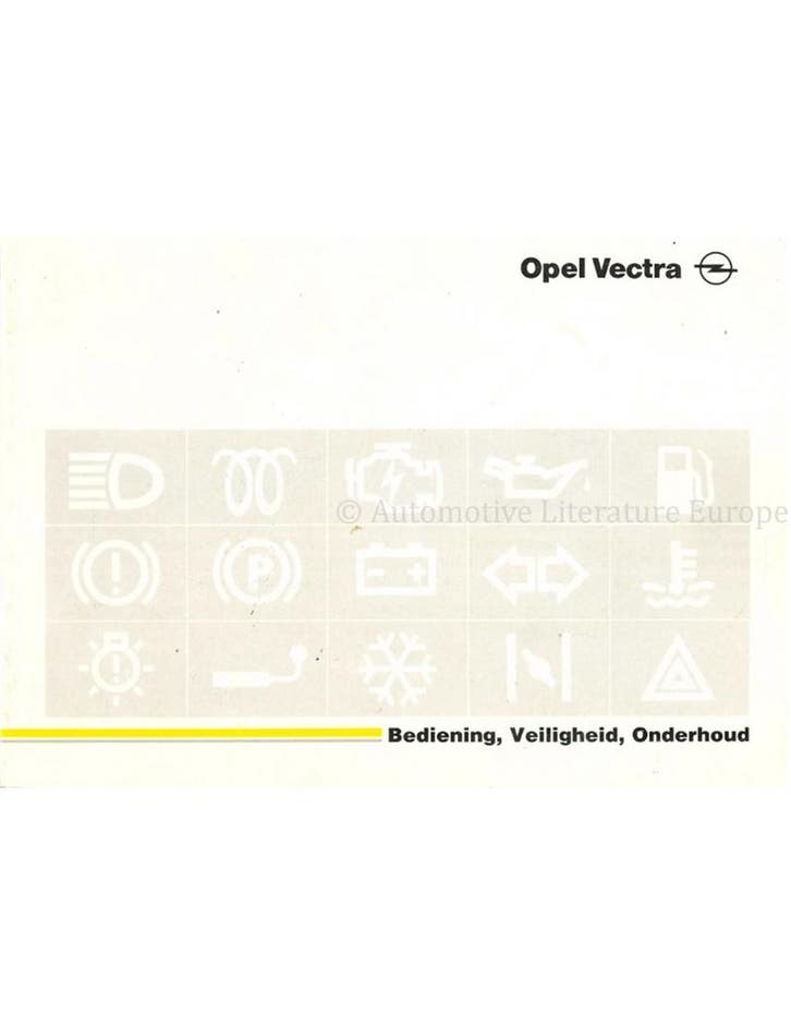 1989 OPEL VECTRA INSTRUCTIEBOEKJE NEDERLANDS, Auto diversen, Handleidingen en Instructieboekjes