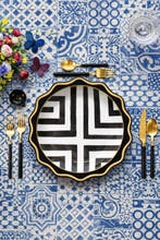 Nappe avec un motif de style sicilien pour tables larges. -