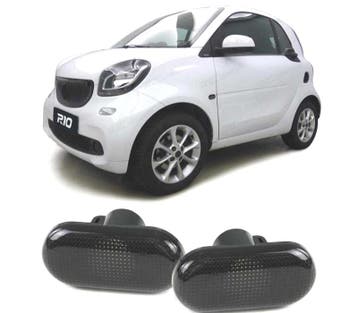 Clignotants Latéraux Pour Smart Fortwo 453 14- Noir Fumé, Verzenden