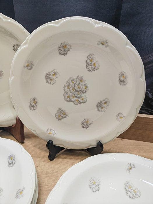Haviland - Bord (12) - assiette plate - Porselein, Antiquités & Art, Antiquités | Meubles | Tables