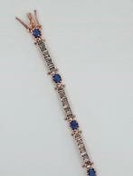 Zonder minimumprijs - Armband - 9 kt. Zilver, Roségoud -, Nieuw