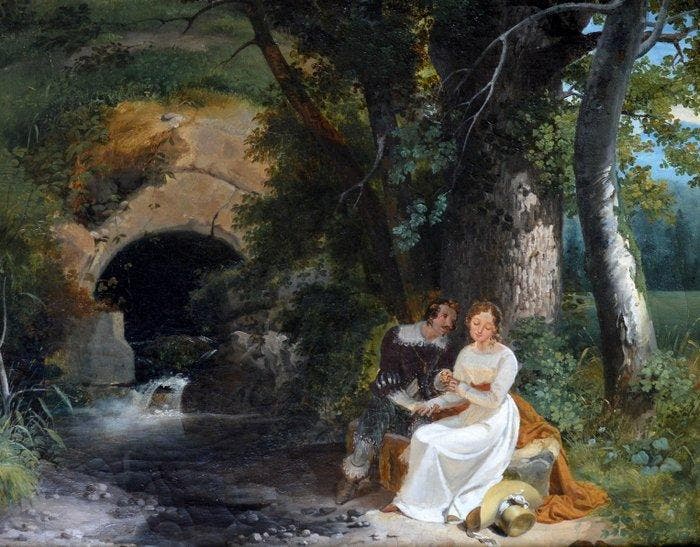 Renoux Charles Caïus (1795- 1846), Attribué à - Les, Antiquités & Art, Art | Peinture | Classique