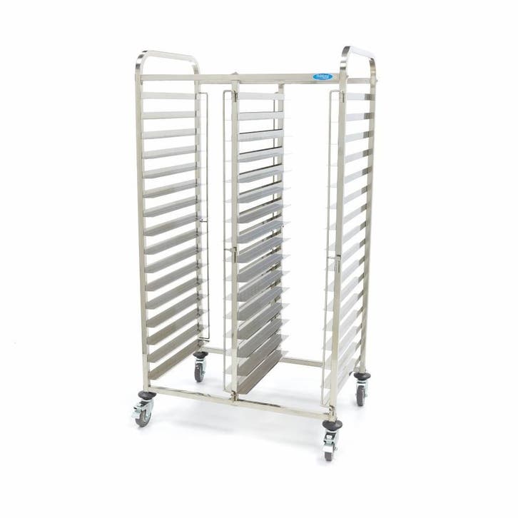 Regaalwagen | RVS constructie | 2x 16 etages |, Zakelijke goederen, Horeca | Keukenapparatuur, Nieuw in verpakking, Verzenden