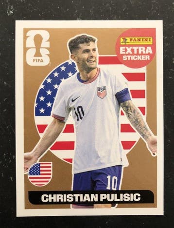 Panini CHRISTIAN PULISIC GOLD WC 2026 - 1 Sticker - Near, Nieuw