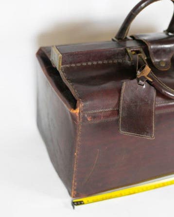 Borsa vintage italiana in vera pelle - Handtas, Antiquités & Art