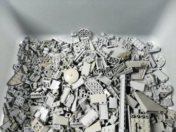 Lego - geen serie - Partij van 2,0 kg lichtgrijze onderdelen, Kinderen en Baby's, Nieuw