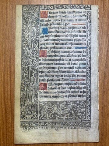 Paris, Antoine Verard, 1510 - Printed Book of Hours on, Antiek en Kunst