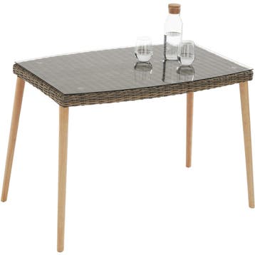 Rotanlounge met aluminium frame Pula - natuur, Tuin en Terras, Verzenden, Nieuw